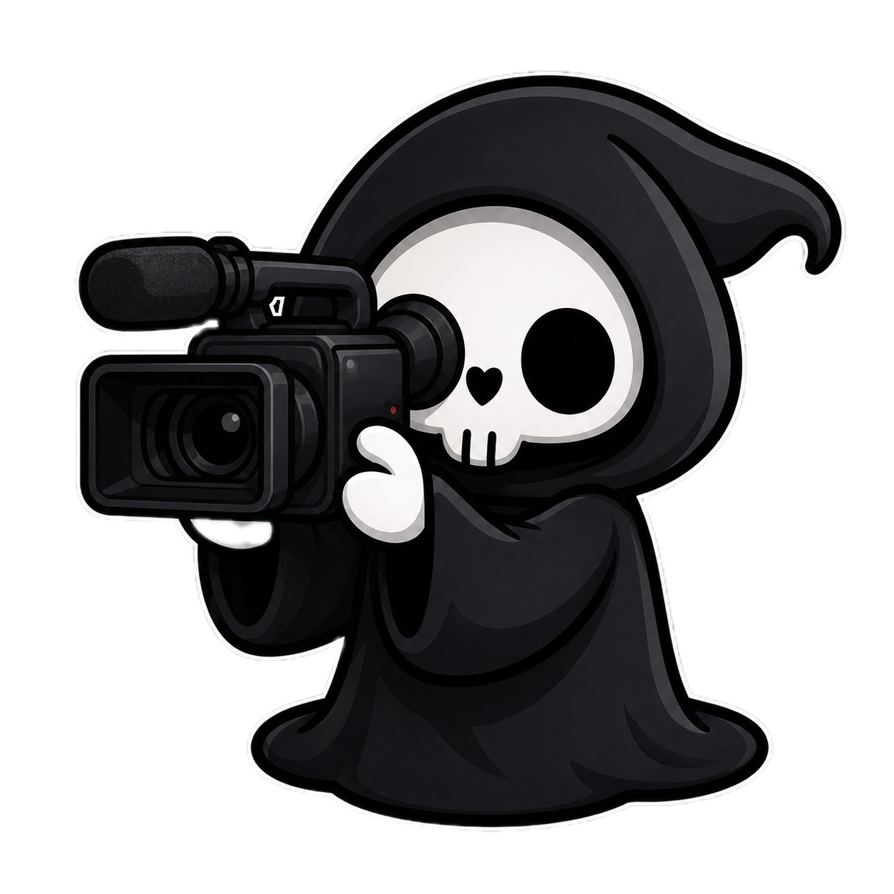 Killian holding a video camera, watching for your cue